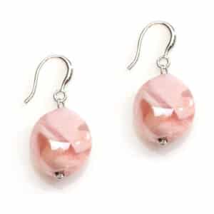 Antica Murrina. Boucles d'Oreilles Crevan Rose Poudré