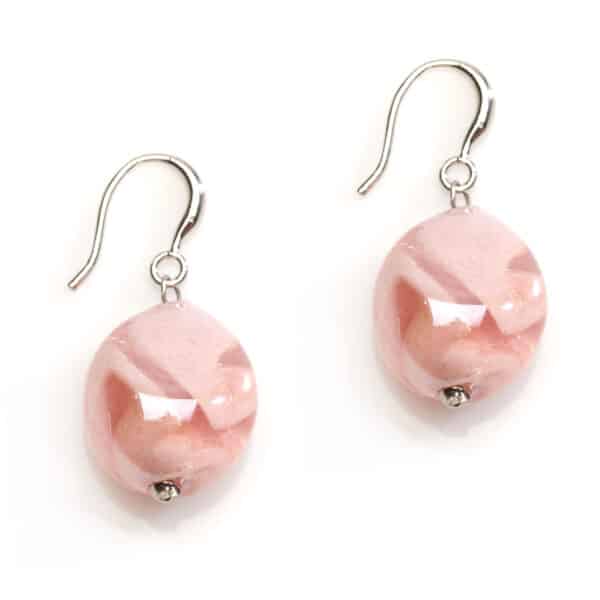 Antica Murrina. Boucles d'Oreilles Crevan Rose Poudré