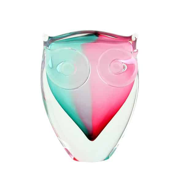 Jan Machalek. Chouette Turquoise & Rubis