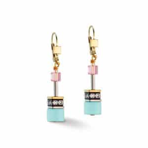 Cœur de Lion. Boucles d'Oreilles GeoCube® Iconic Gentle Multicolore