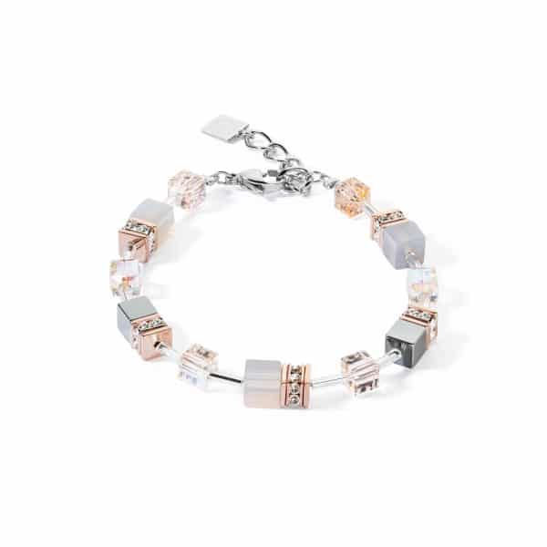 Cœur de Lion. Collier GeoCube® Iconic Precious Or Rose Pêche – Image 2