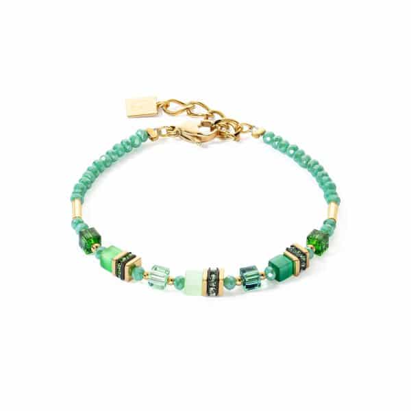 Cœur de Lion. Bracelet Mini Cubes Vert