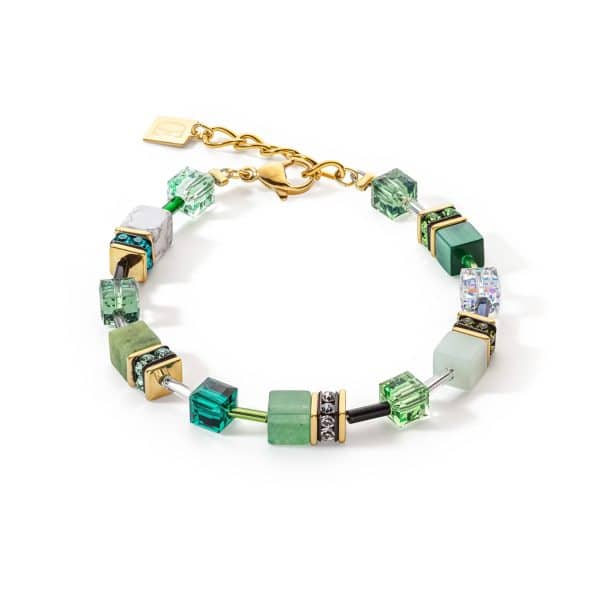 Cœur de Lion. Boucles d'Oreilles GeoCube® Iconic Precious Vert – Image 3