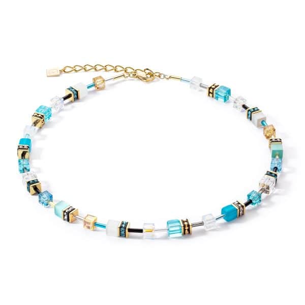 Cœur de Lion. Bracelet GeoCube Iconic Or Turquoise – Image 2