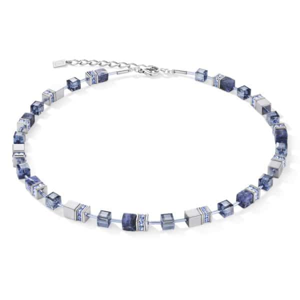 Cœur de Lion. Boucles d'Oreilles GeoCube® Sodalite et Hématite Bleu – Image 2