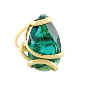 Andrea Marazzini. Bague Drop Vert Emeraude & Or
