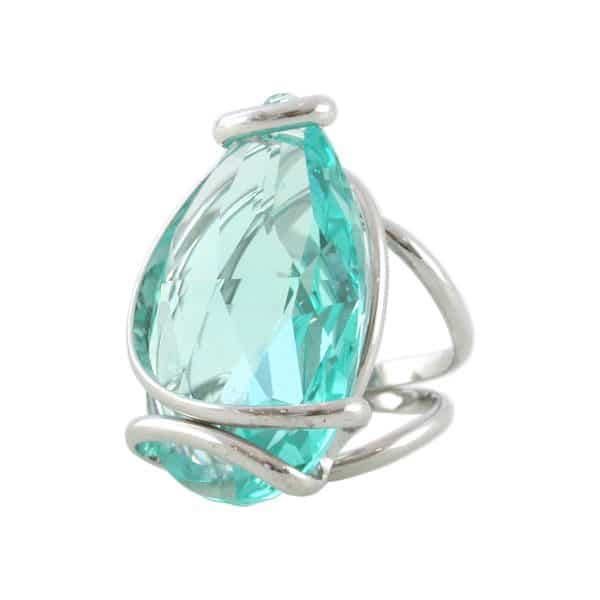 Andrea Marazzini. Bague Drop Turquoise & Argent – Image 2