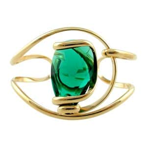 Andrea Marazzini. Bracelet Drop Vert Emeraude & Or