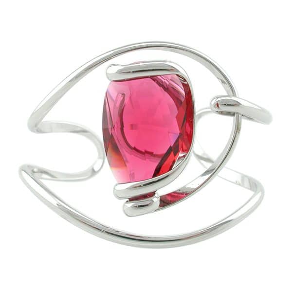 Andrea Marazzini. Bracelet Drop Rose Rubis & Argent