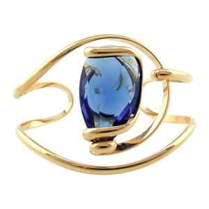 Andrea Marazzini. Bracelet Drop Bleu Saphir & Or