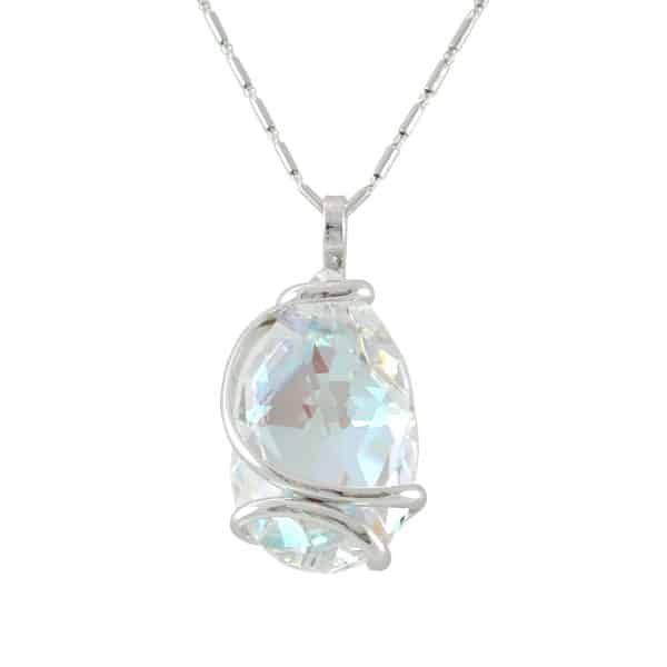 Andrea Marazzini. Collier Drop Aurore Boréale & Argent
