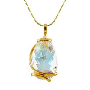Andrea Marazzini. Collier Drop Aurore Boréale & Or