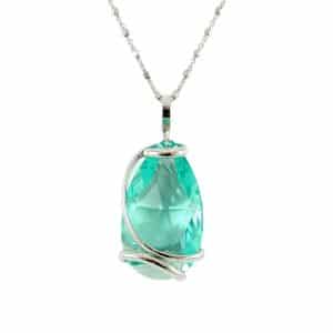 Andrea Marazzini. Collier Drop Turquoise & Argent
