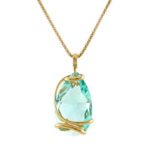 Andrea Marazzini. Collier Drop Turquoise & Or