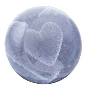 Caithness Glass. Cœur Argent
