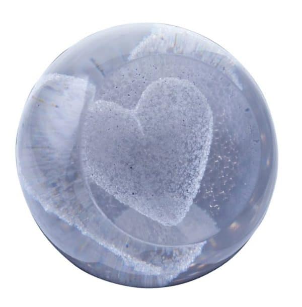 Caithness Glass. Cœur Argent