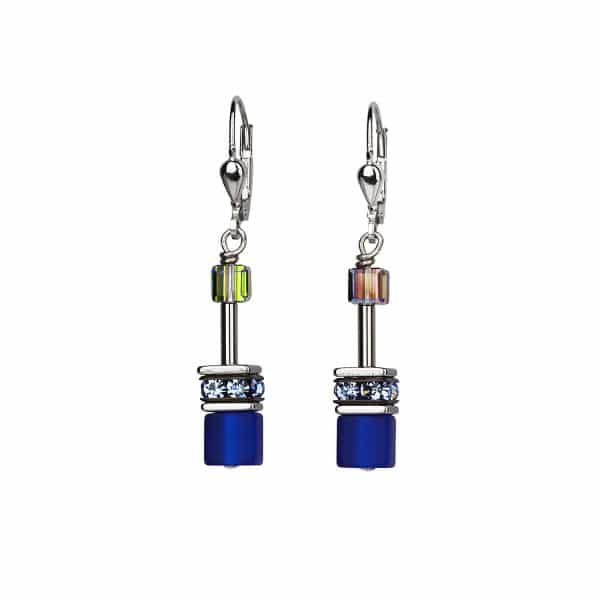 Cœur de Lion. Collier GeoCube® Bleu Cobalt – Image 3