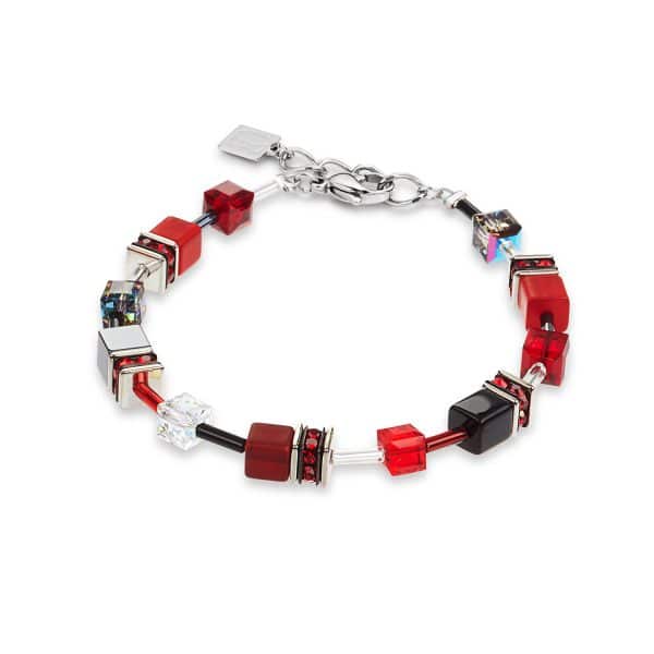 Cœur de Lion. Bracelet GeoCube® Bracelet Rouge Hématite
