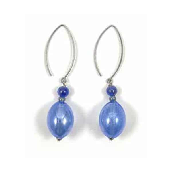 Antica Murrina. Boucles d'Oreilles Aïda Bleu