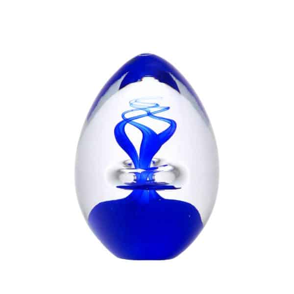 Jan Machalek. Œuf Flacon de Parfum Bleu Cobalt