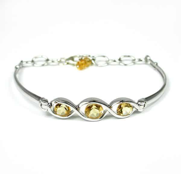 Sylvie Delafontaine. Bague Toi & Moi Citrine & Argent – Image 4