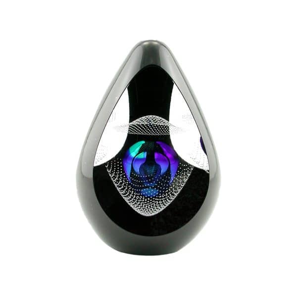 Remis Kriukas. Œuf Galaxie Bleu Cobalt & Noir