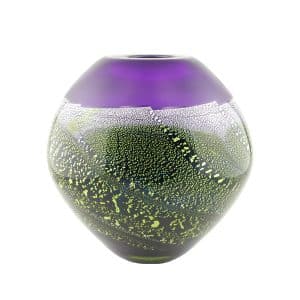 Olivier Mallemouche. Vase Cocon Cobalt & Or