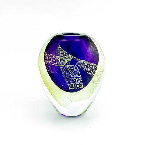Olivier Mallemouche. Vase Nuage Céleste Bleu Cobalt
