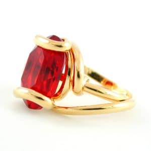 Andrea Marazzini. Bague Ovale Rouge Rubis & Or
