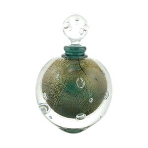 Jorge Mateus. Flacon Perle de Lune Vert Bronze & Or