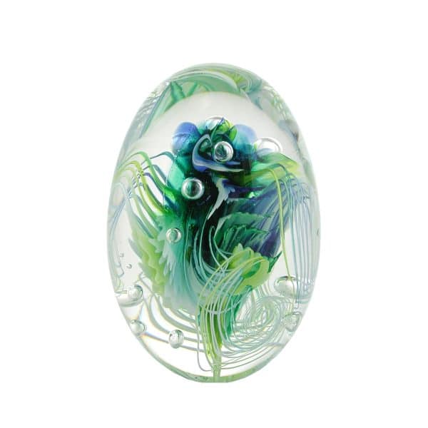 Jorge Mateus. Œuf Fonds Marins Bleu & Vert