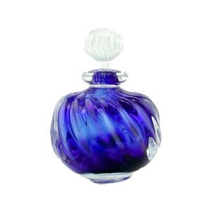 Pierre Marion. Flacon Cannelé Bleu Cobalt