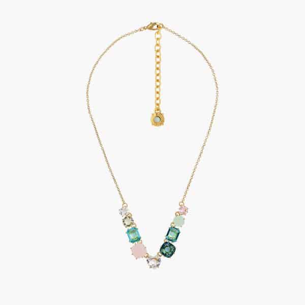 Les Néréides. Collier Diamantine Aqua Azzurra