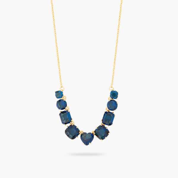 Les Néréides. Collier Long Diamantine Bleu Océan – Image 3