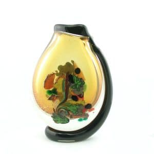 Robert Pierini. Vase Ambre & Or