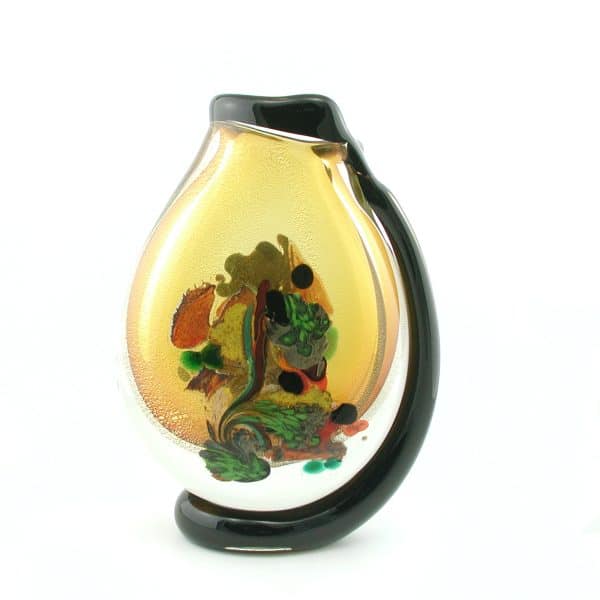 Robert Pierini. Vase Ambre & Or
