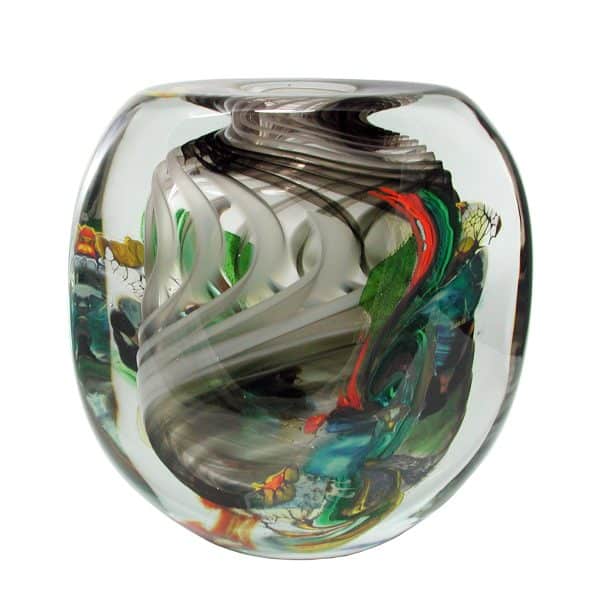 Robert Pierini. Vase Plissé Anthracite