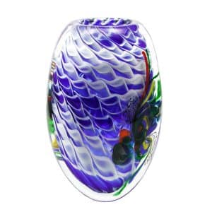 Robert Pierini. Vase Ecume Bleu