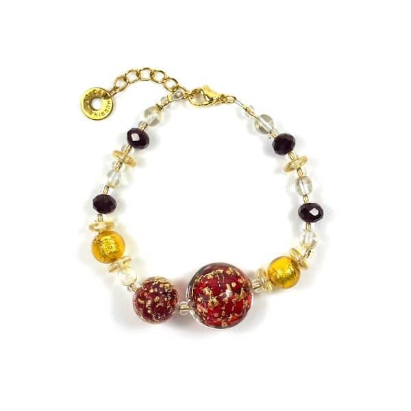 Antica Murrina. Collier Virna Rouge & Or – Image 2