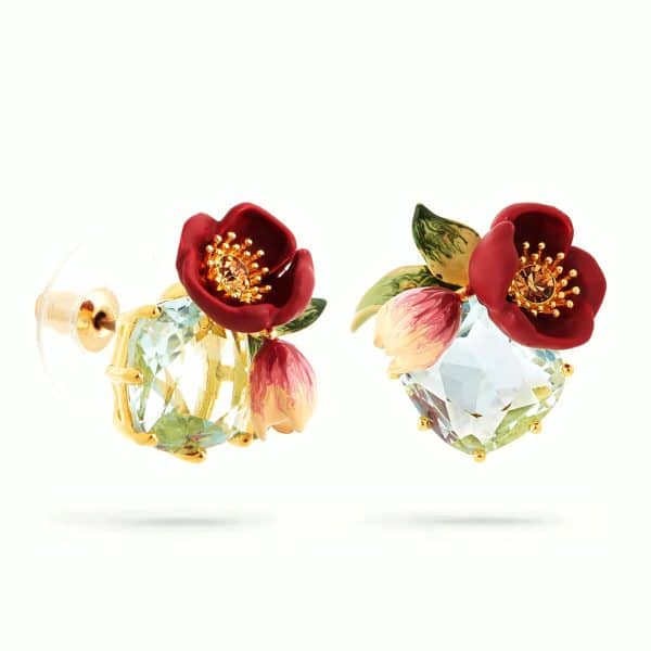 Les Néréides. Boucles d'Oreilles Fleur d'Hellébore – Image 2