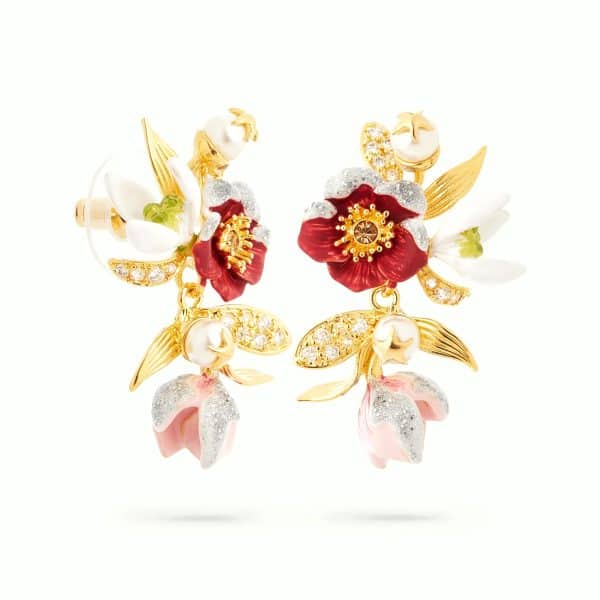 Les Néréides. Boucles d'Oreilles Perce-Neige – Image 2