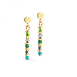 Cœur de Lion. Boucles d'Oreilles Golden Whisper Rainbow