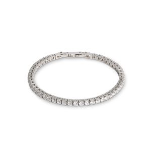 Cœur de Lion. Bracelet de Tennis Cristal & Argent