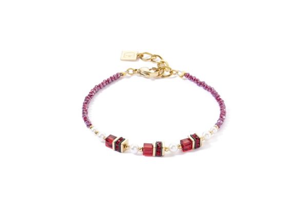 Cœur de Lion. Collier Sparkling Princess Rouge & Or – Image 2