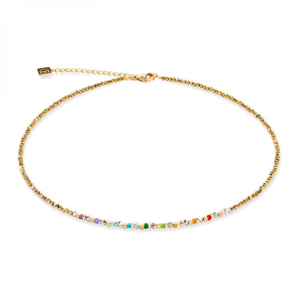 Cœur de Lion. Collier Golden Whisper Rainbow