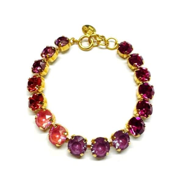 Crézus. Bracelet Cristal Fuchsia Mangue & Or – Image 5
