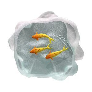Yves Trucchi. Flaque Poissons Rouges