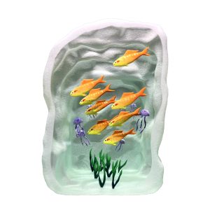 Yves Trucchi. Aquarium Orange, Méduses & Algues