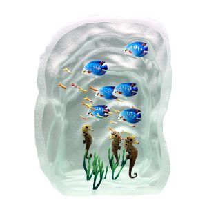 Yves Trucchi. Aquarium Bleu, Hippocampes & Algues