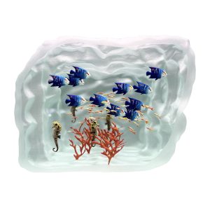 Yves Trucchi. Aquarium Bleu, Hippocampes & Corail